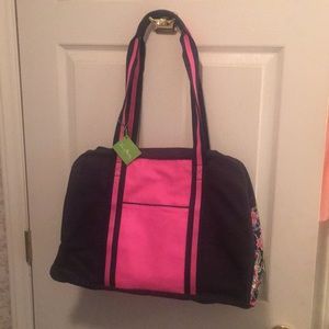 Vera Bradley Colorblock Duffel in Petal Paisley